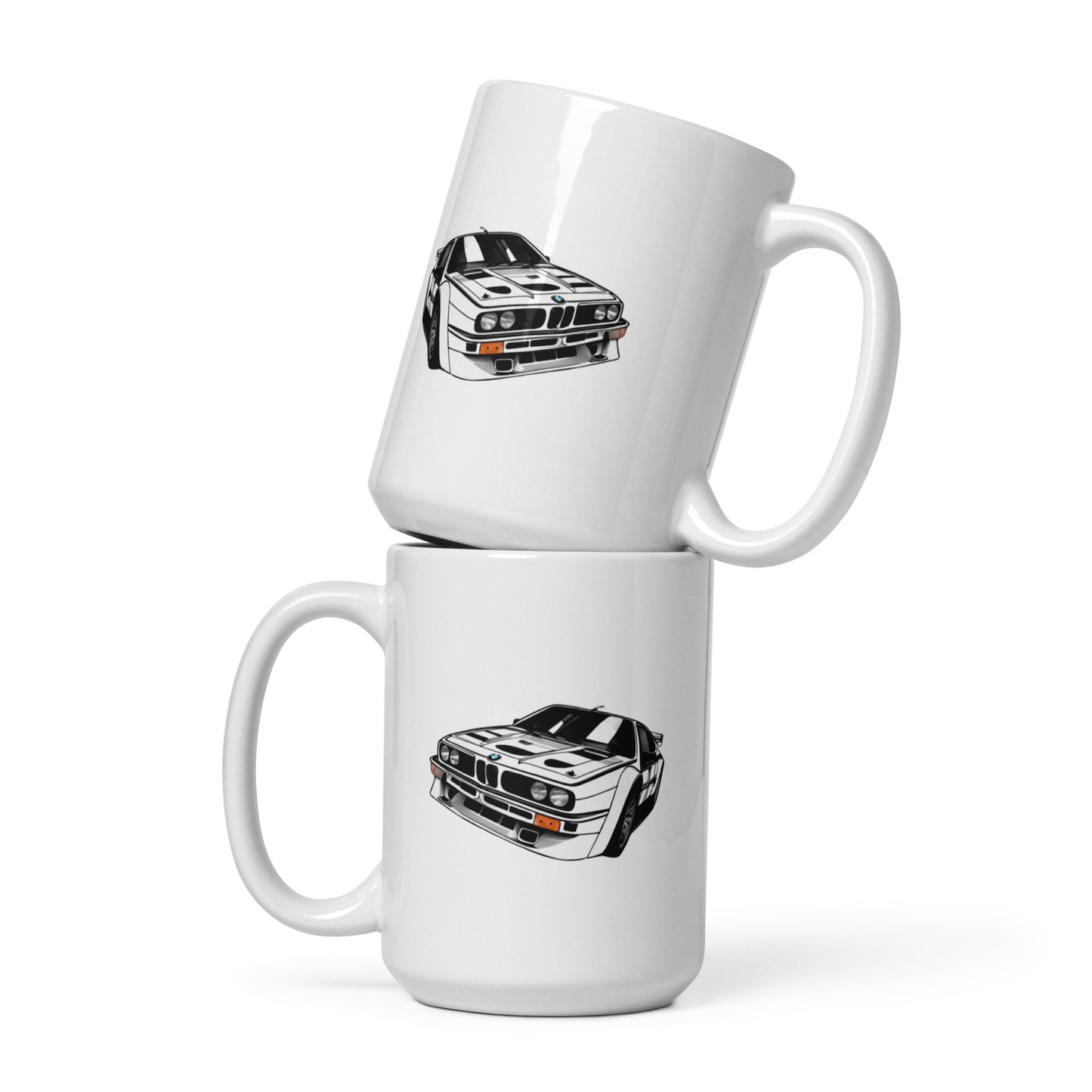 Beamer White glossy mug