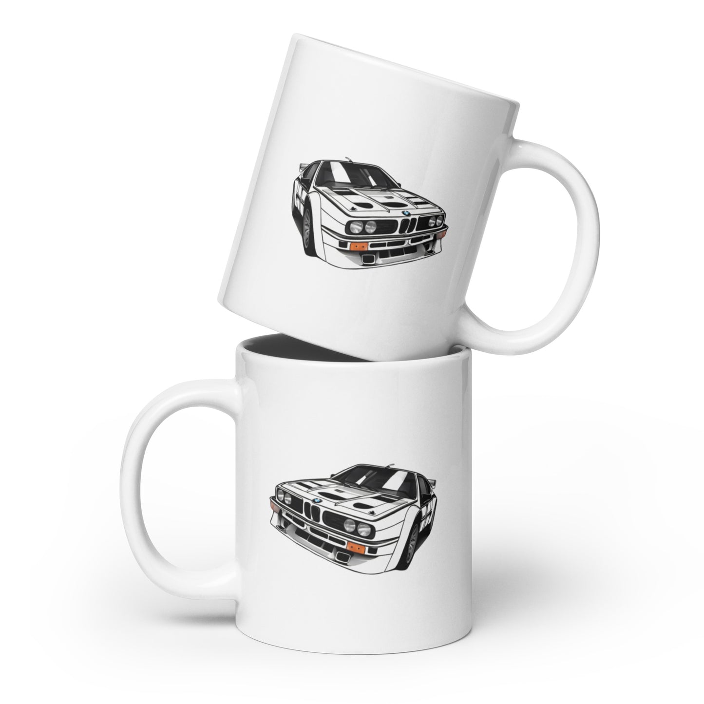 Beamer White glossy mug