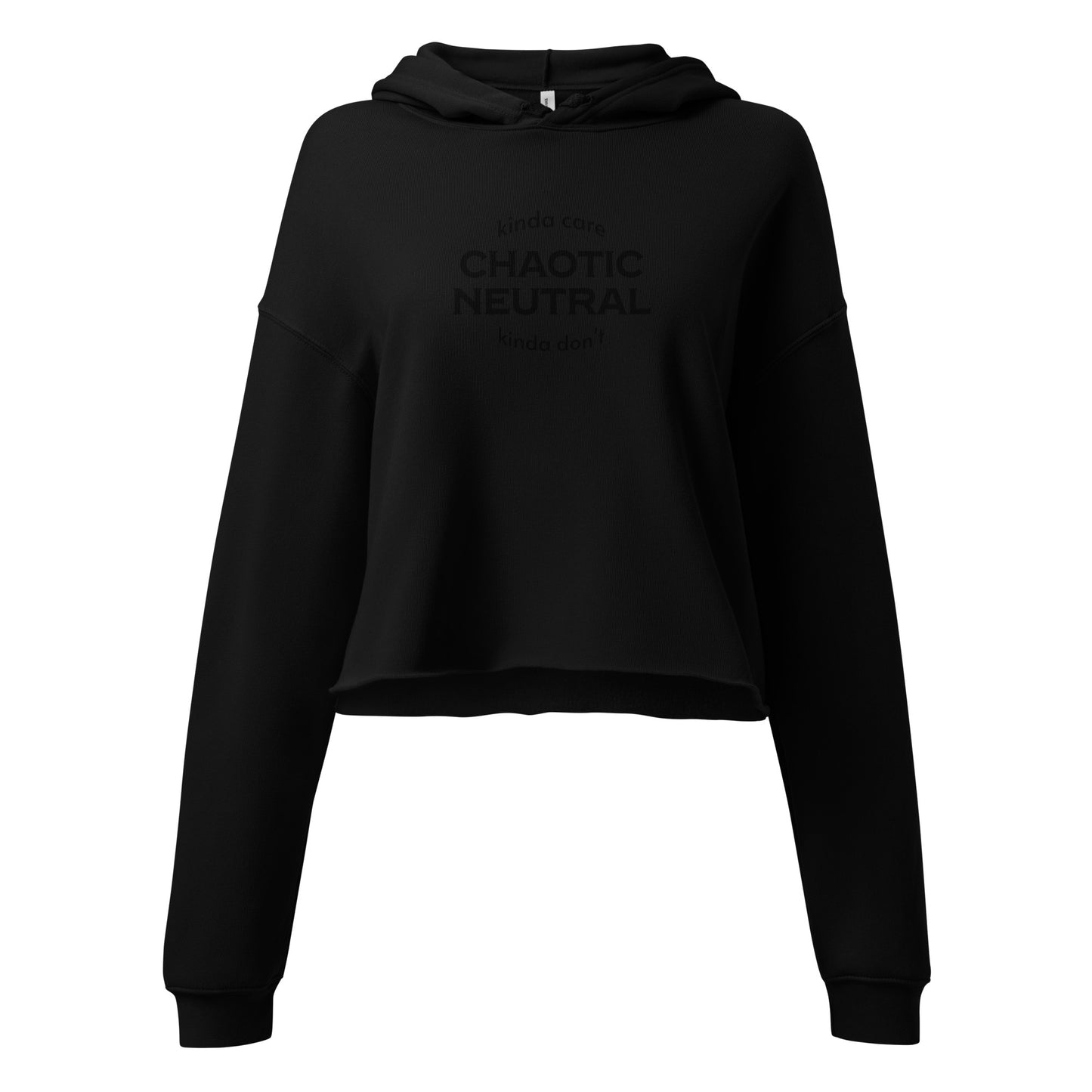 Chaotic neutral Crop Hoodie