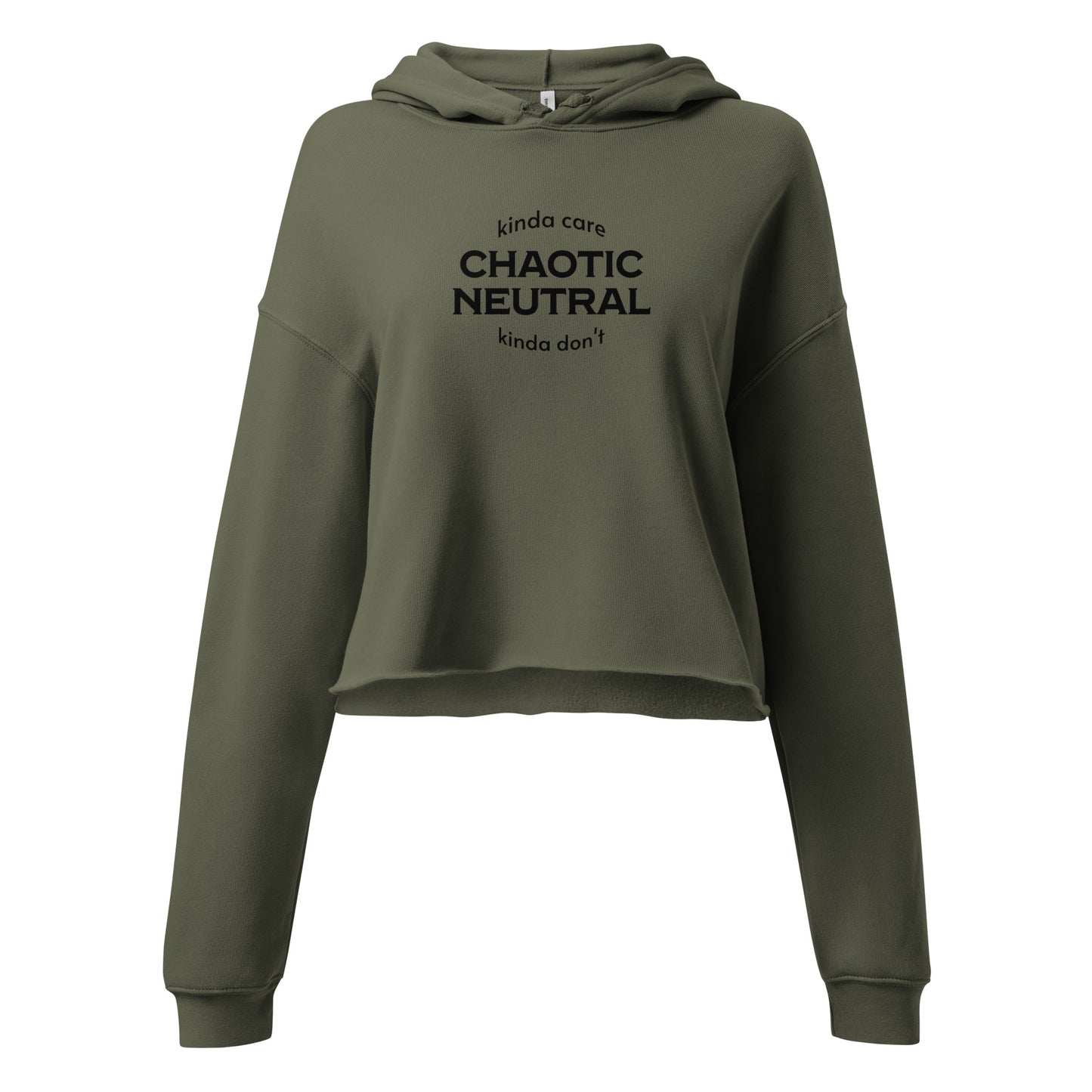 Chaotic neutral Crop Hoodie