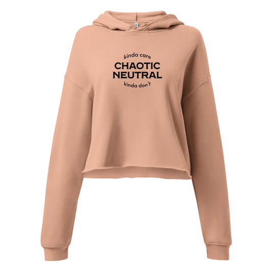 Chaotic neutral Crop Hoodie