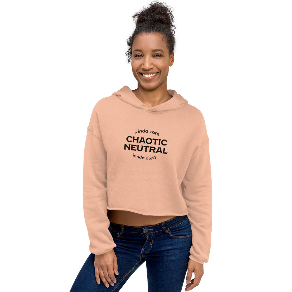 Chaotic neutral Crop Hoodie