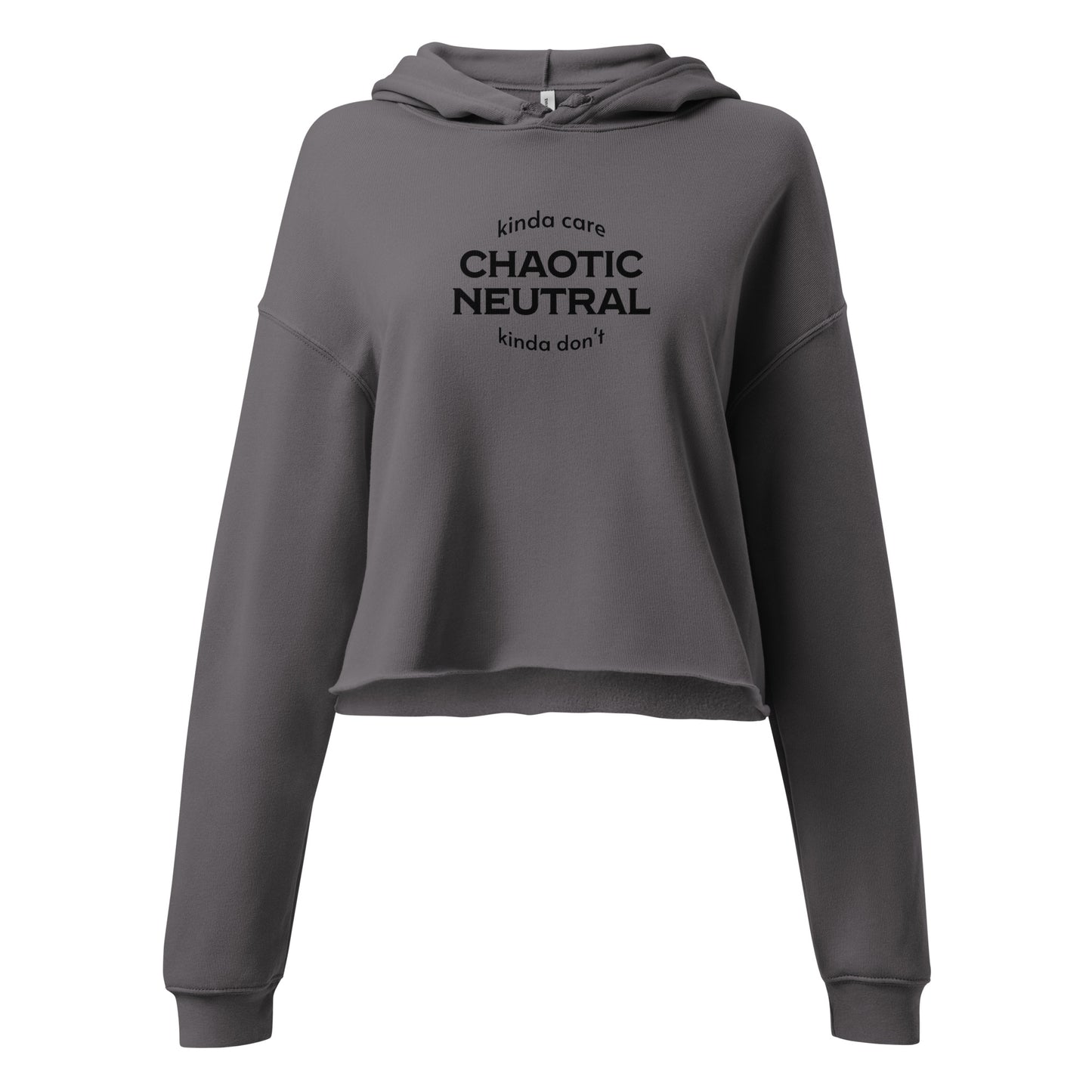 Chaotic neutral Crop Hoodie